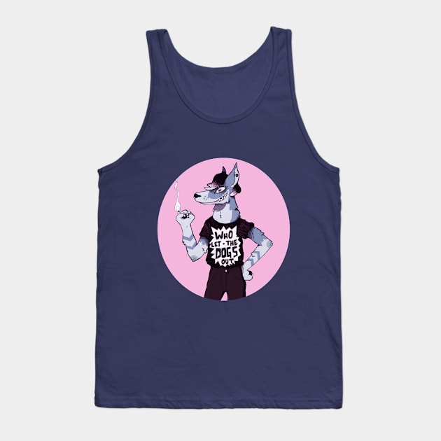 Felix the Dog Tank Top by Contenebratio